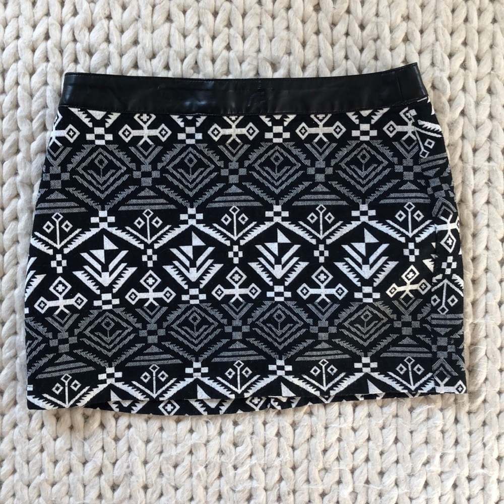 Boho mini skirt